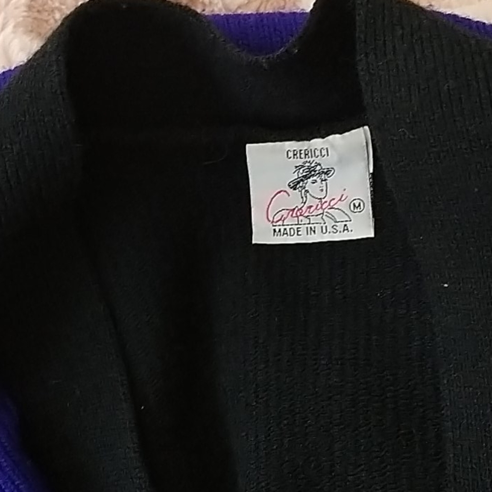 Crericci vintage multi-colored sweater - Picture 4 of 8